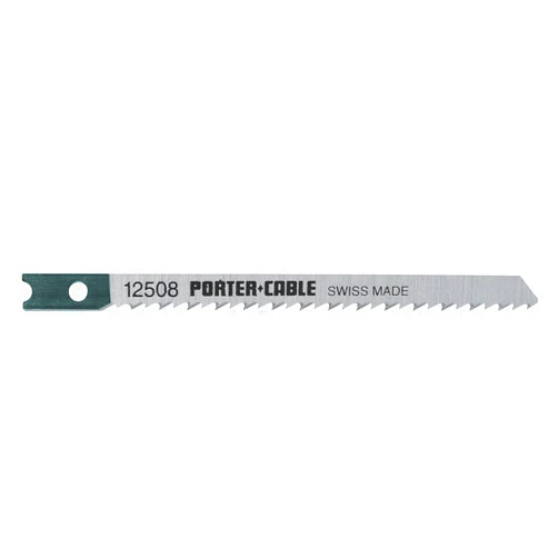 PORTER-CABLE 12508-5 3-5/8-Inch 10 TPI Wood Cutting Universal-Shank Jig Saw Blade (5-Pack)