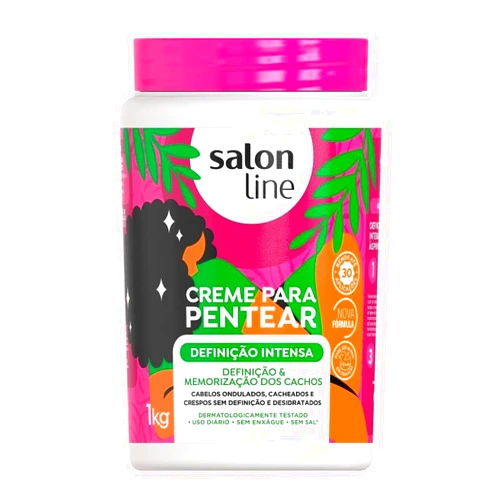 Salon Line Linha Tratamento (Creme Para Pentear) Salon Line - Definicao Intensa 1000 Gr - (Salon Line Treatment (Combing Cream) Collection - Intense Definition Net 35.27 Oz)