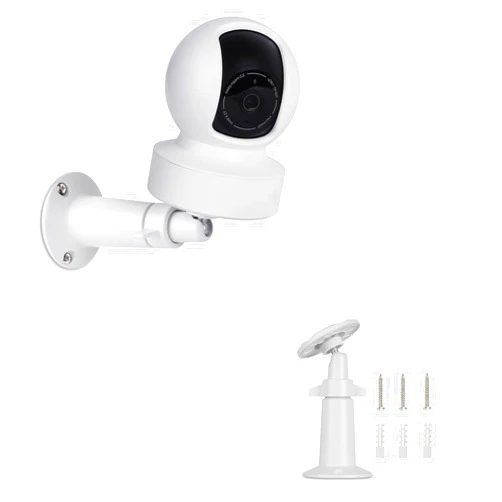 UYODM 360° Adjustable Wall Mount Compatible with Kasa Indoor Pan/Tilt Smart Security Camera /Kasa 2K QHD Security Camera Pan/Tilt, Rustproof Aluminum Alloy Security Mount Bracket White(Not Included Camera)