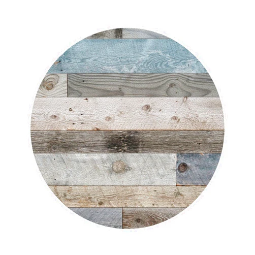 WINUSMK Rustic Wooden Coasters for Drinks Set of 6, Absorbent PU Leather Coaster for Coffee Table, Home Decor, Housewarming Gift for Women