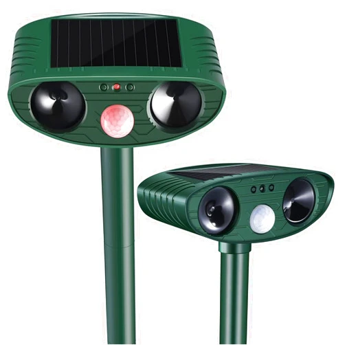 Letyet Skunk Repellent for Yard,Cat Repellent Outdoor Ultrasonic Animal Repeller with Motion Detection,Solar Powered Pest Animal Deterrent Devices,Waterproof Squirrel,Raccoon,Dog, Armadillo,Rabbit Repellent