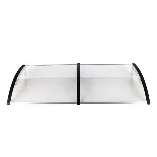 Altiaim Window Awning,Door Canopy Household Application Door & Window Rain Cover Eaves (200 * 100CM, Black Bracket)
