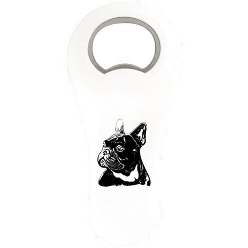Azeeda 'French Bulldog Head' Bottle Opener Fridge Magnet (BO00027218)