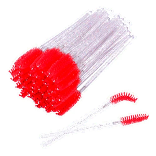 YITOU Eyelash Brush, YITOU Disposable Makeup Brushes Mascara Brushes Eye Lashes Brush Crystal Wands Applicator Kits for Eyelash Eyebrow Extensions, Spoolie Tool, Bristles