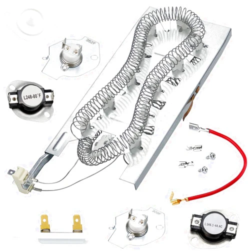 TOMOON WP3387747 3387747 Dryer Heating Element Kit-Compatible With Whirlpool Cabrio Kenmore He2 Kenmore Elite He3 Maytag Dryers- GEW9250PW0 GEQ9800PW1 WD05X30818 GEQ9800PW2 GEQ9800PW1 MEDB835DW4 By TOMOON