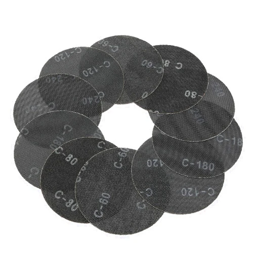 AYA-TECH 9 inch Mesh Sanding Disc, 10PCS Assorted Sandpaper Hook & Hoop Sand Paper Set, 5 Grades Include 60, 80, 120, 180, 240 Sand Paper Long-Lasting Sanding Pads Net (10)