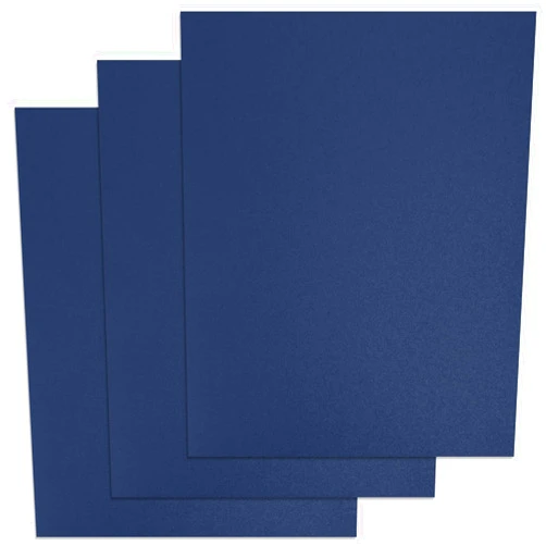 Binditek 25 Pack 12 Mil Sand-Textured Polycover - Plastic Binding Cover for Business Reports and Proposals - Lightly Sanded Finish - Square Corners, Un-Punched, Navy Color, Office Supplies