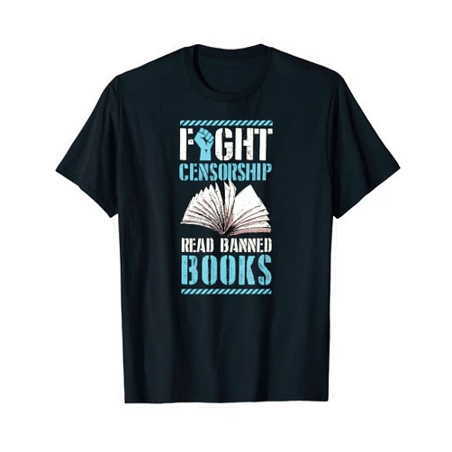 Nerdy Literary Essentials For Banned Book Reading Fight Censorship Read Banned Books Literary Teacher T-Shirt