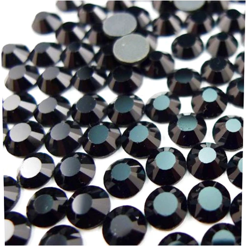ThreadNanny New ThreadNanny Czech Quality 10gross (1440pcs) HotFix Rhinestones Crystals 4mm/16ss Jet Black Color