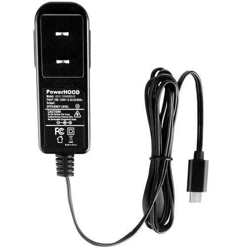 PowerHOOD 12V USB-C AC Adapter Compatible with YoloLiv YoloBox, YoloBox Mini, YoloBox Pro, Instream Portable Multi-Camera Live Streaming Production Studio USB Type-C Power Supply Charger PSU