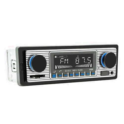 Nideocion Single Din Car Radio Classic FM Radio,Bluetooth Car Stereo,Hands Free Calling, Aux-in,USB Playback,SD,Car MP3,Push to Talk Assistant,Digital Media Receiver