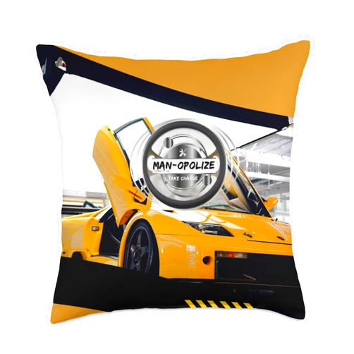 IMotiv8e Publishing Man-opolize & Take Charge! Throw Pillow