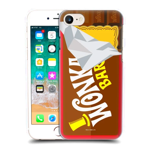 Head Case Designs Officially Licensed Willy Wonka and The Chocolate Factory Candy Bar Graphics Hard Back Case Compatible with Apple iPhone 7/8 / SE 2020 & 2022
