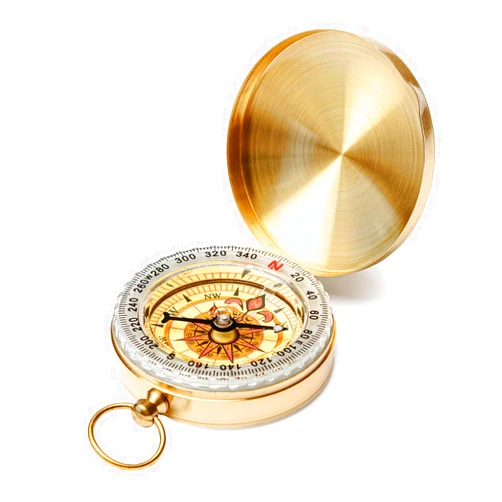 Generic 1 PCS Camping Survival Compass Metal Pocket Compass Kids Compass for Hiking Camping Hunting Outdoor Military Navigation Tool