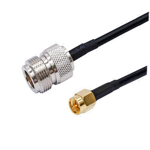 RF design 100CM / 3.3ft RF Low-Loss Coaxial Extension Cable (50 Ohm) N Female to SMA Male Connector Pure Copper Coax Cables for 3G/4G/5G/LTE/ADS-B/Ham/GPS/WiFi/RF Radio to Antenna