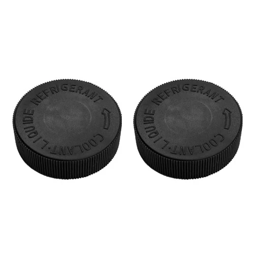MLAHUIER 2PCS 21712-79900 Coolant Reservoir Cap, Engine Radiator Water Tank Caps Replacement, Auto Coolant Overflow Cap Compatible with Infiniti Nissan（Black)