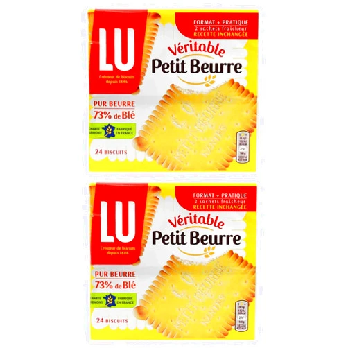 LU From France Lu Petit Beurre Biscuits 7 oz Pack of 2