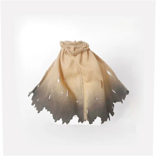 Nyyuqi 1/12 Scale Wired Battle Damaged Cloak Cape Clothing Accessories for 6'' Action Figure Custom (Sandy)