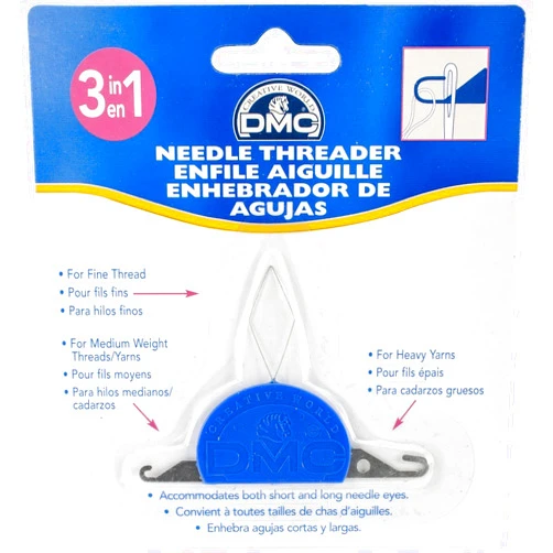 DMC 6112/6 Aluminum Needle Threader, Blue (Thrее Рack)