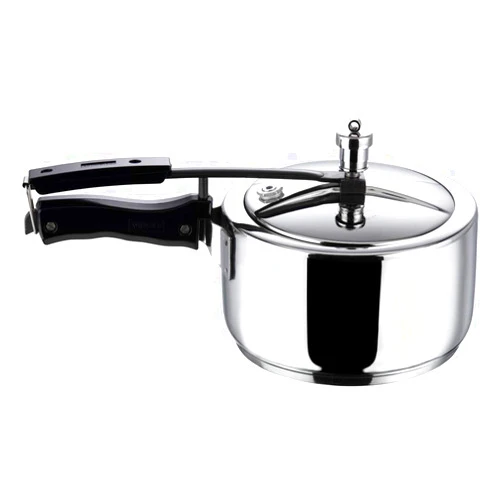 Vinod Pressure Cooker Stainless Steel – Inner Lid - 3 Liter – Sandwich Bottom – Indian Pressure Cooker – Induction Friendly Cooker – Best Used For Indian Cooking, Soups, and Rice Recipes, Quinoa