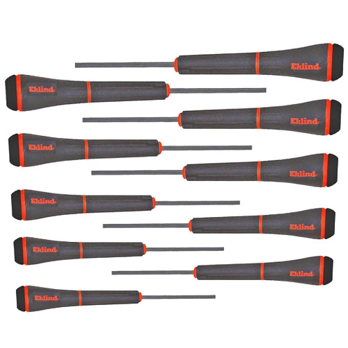 Eklind Tool EKLIND 92300 PSD Hex (allen) Precision Screwdriver - 10pc set SAE Inch Sizes .028-5/32