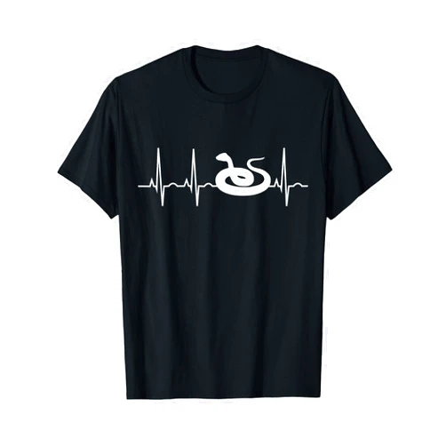 Snake Lover Shirts TShirts & Gifts Snake Lover Gifts Reptile Heartbeat Shirt Men Women T-Shirt
