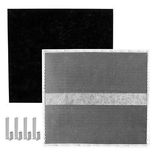 Atjocxe S97020466 Range Hood Non-Ducted Filter Replacement, HPF30 Charcoal Filter Type XC (with Clips) for Broan-Nutone Series Range Hood Filter 2 Pack