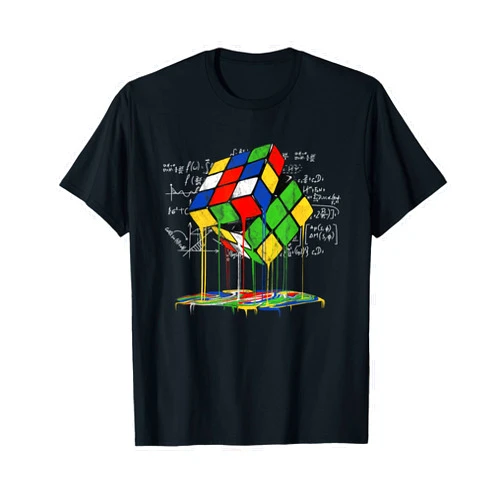 The Melting Cube - Competitive Speed Cubing Merch Melting Cube Speed Cubing Vintage Puzzle Youth Math T-Shirt