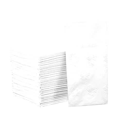 Comfy Package [300 Count - 7 ½” x 4 ¼” Folded] Paper Dinner Napkins - Disposable 2-Ply White Party Napkins (15” x 17” Unfolded)