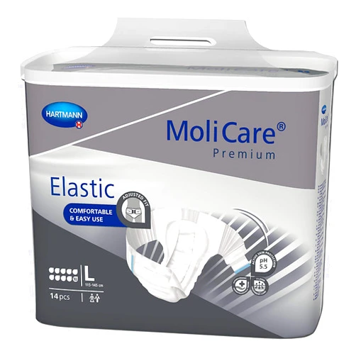 Pack of 56 165673 - MoliCare® Premium Elastic Incontinence Brief, 10D, Large