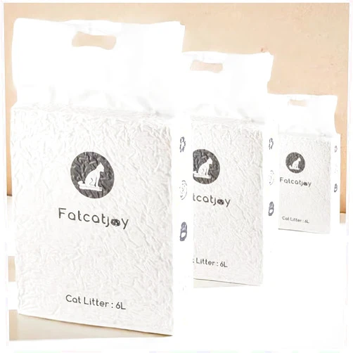 Fatcatjoy Tofu Cat Litter, Really Great Odor Control Kitty Litter,Flushable Cat Litter for Toilet,Litter for Automatic Litter Box,Unscented Clumbing No Dust Light Weight Kitty Litter (3PACK)