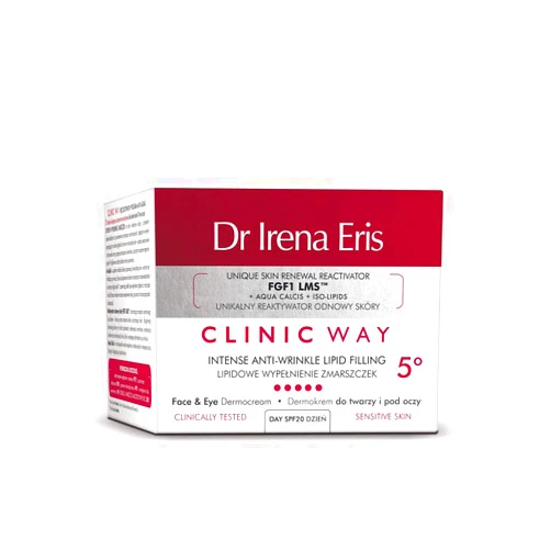 Dr. Irena Eris DR IRENA ERIS Clinic Way - Intense Anti-Wrinkle LIPID Filling FACE &Eye DERMOCREAM 5° Day Cream - 50 ml