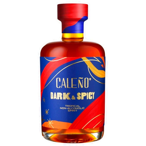 CALEÑO Caleño Dark & Spicy | Non Alcoholic Spirit | Tropical Flavoured Rum Alternative | Low Calorie and Sugar Free | Gluten Free and Vegan | Rich Blend With Tropical Notes | 16.9oz Bottle