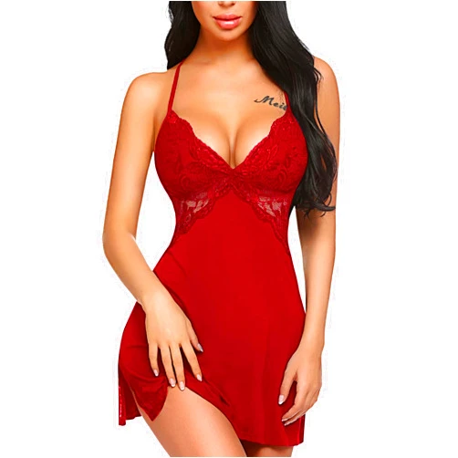 Avidlove Women Lingerie Lace Chemise Sleepwear Babydoll Teddy Lingerie