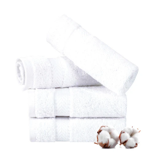 TEXTILOM Washcloths for Body and Face – Hotel and Spa Quality & Soft & Absorbent & Quick Dry Wash Cloths for Your Body – 100% Turkish Cotton Wash Clothes Towel Set of 4 (13 x 13 inches) - White