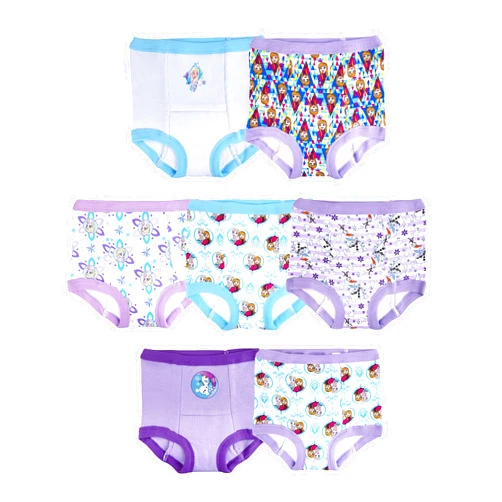 Disney Frozen Toddler Girls 7-pk Potty Training Pants with Success Tracking Chart and Stickers Sizes 2t, 3t, 4t