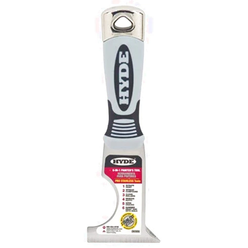 HYDE 06986 Stiff 6-in-1 Multi-Tool, 2.5 Inch, No Color