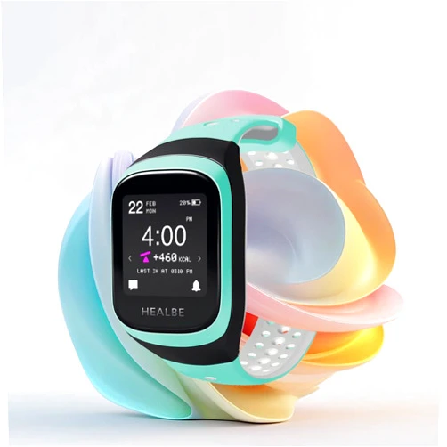 HEALBE GoBe3 - Wearable Health, Fitness and Activity Tracker with Automatic Tracking of Calorie Intake and Burning, Water Balance, Heart Rate, Sleep, Neuroactivity, and Stress/Free app, Aquamarine