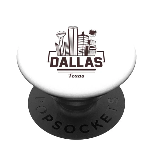 US Vereinigte Staaten City Skylines Silhouette Dallas Arizona USA City Skyline Silhouette Outline Sketch PopSockets Swappable PopGrip