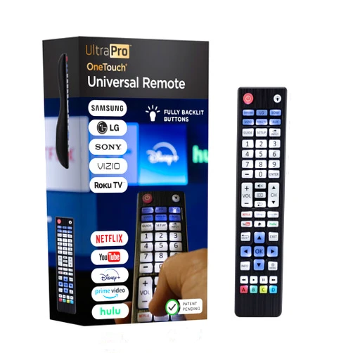 UltraPro Backlit OneTouch Universal Remote Control, Replacement TV Remote for Samsung, LG TV Remote, Vizio, Sony, Roku and More, Easiest Setup Ever U.S. Based Support 80830
