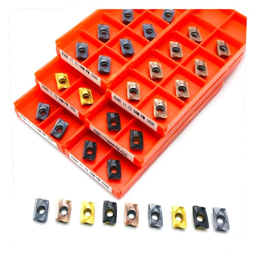 Xiaohu Carbide Milling Cutter 10PCS R390 11T308M PM 1130/1010/1040/1030/1025 Indexable End Mill With Carbide Insert End Mill R390 11T304M PM4240