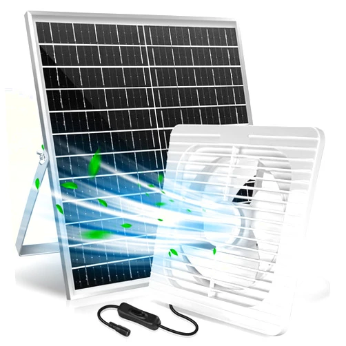 Tagefa Solar Powered Exhaust Fan, 22W Solar Panel with 8