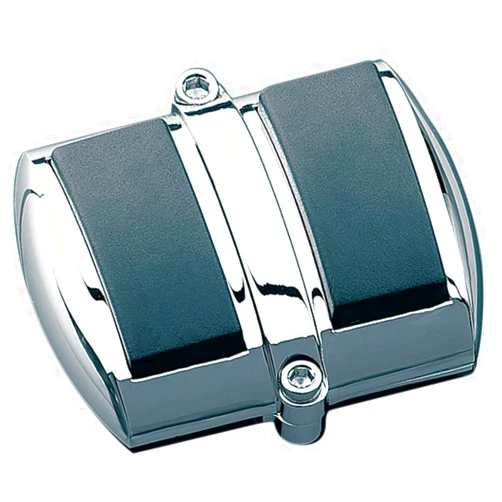 Kuryakyn 8022 Motorcycle Foot Control: ISO Brake Pedal Cover for Harley-Davidson and Honda Motorcycles, Chrome , black