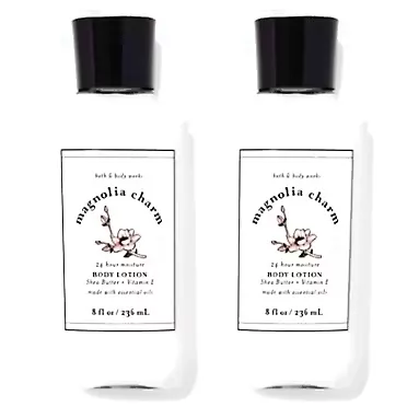 Bath and Body Works Gift Set of of 2 - 8 Fl Oz Lotion - (Magnolia Charm)