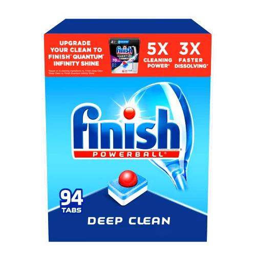Finish - All in 1 - Dishwasher Detergent - Powerball - Dishwashing Tablets - Dish Tabs - Fresh Scent, 94 Count (Pack of 1) - Packaging May Vary