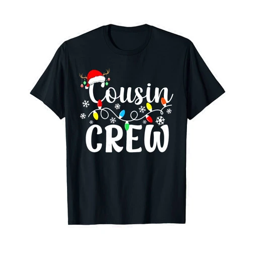 Cousin Crew Christmas Cousins Christmas Matching Family Kids T-Shirt