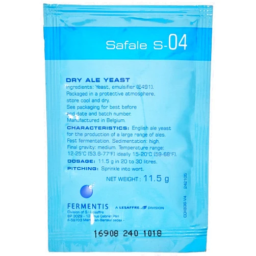 Fermentis FMT_FDY_S04 Safale S-04 Dry Yeast - 11.5g