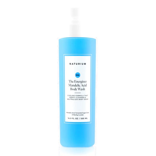 Naturium The Energizer Body Wash, Cooling & Refreshing Formula with Mandelic Acid, Deeply Cleanses & Neutralizes Body Odor, 16.9 oz