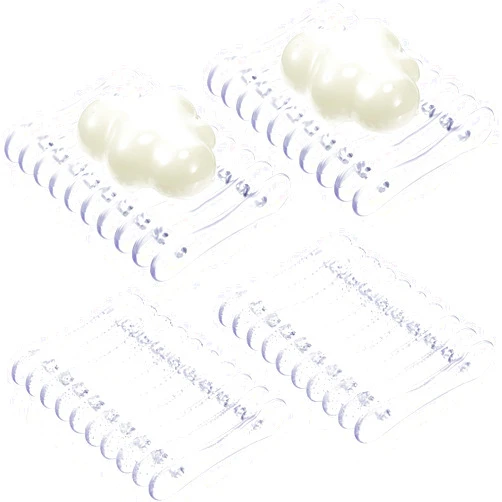CHENGU 4 Pieces Plastic Bar Soap Holder Soap Tray Soap Saver Bar Dish Self Draining Soap Dishes for Soap Sponge Dryer Bathroom Toilet Shower Kitchen Restaurant Counter (Clear)