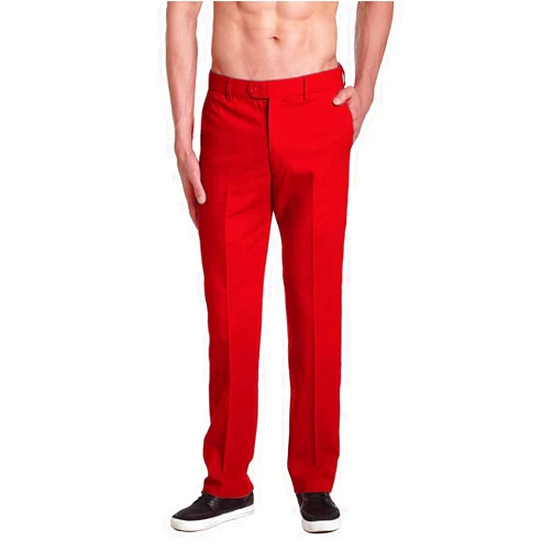 Concitor Brand Men's COTTON Dress Pants PURPLE INDIGO Flat Front Mens Trousers